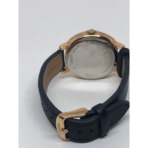 Fossil ES3832 Women Leather Analog Silver Dial Quartz Genuine Wrist Watch KG125 - Picture 10 of 12